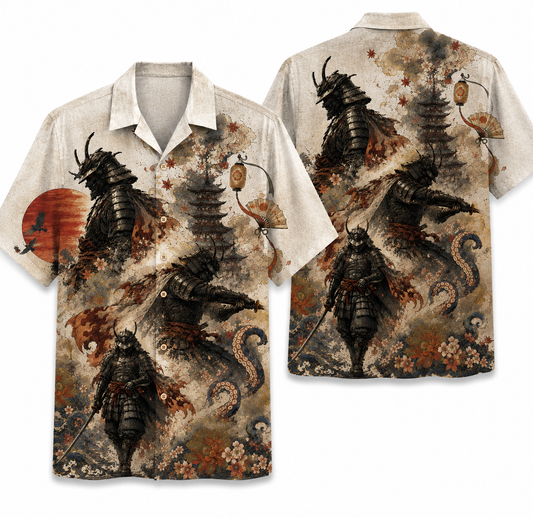 Shadow Ronin Samurai Hawaiian Shirt