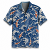 Japanese Koi Great Wave Hawaiian Shirt