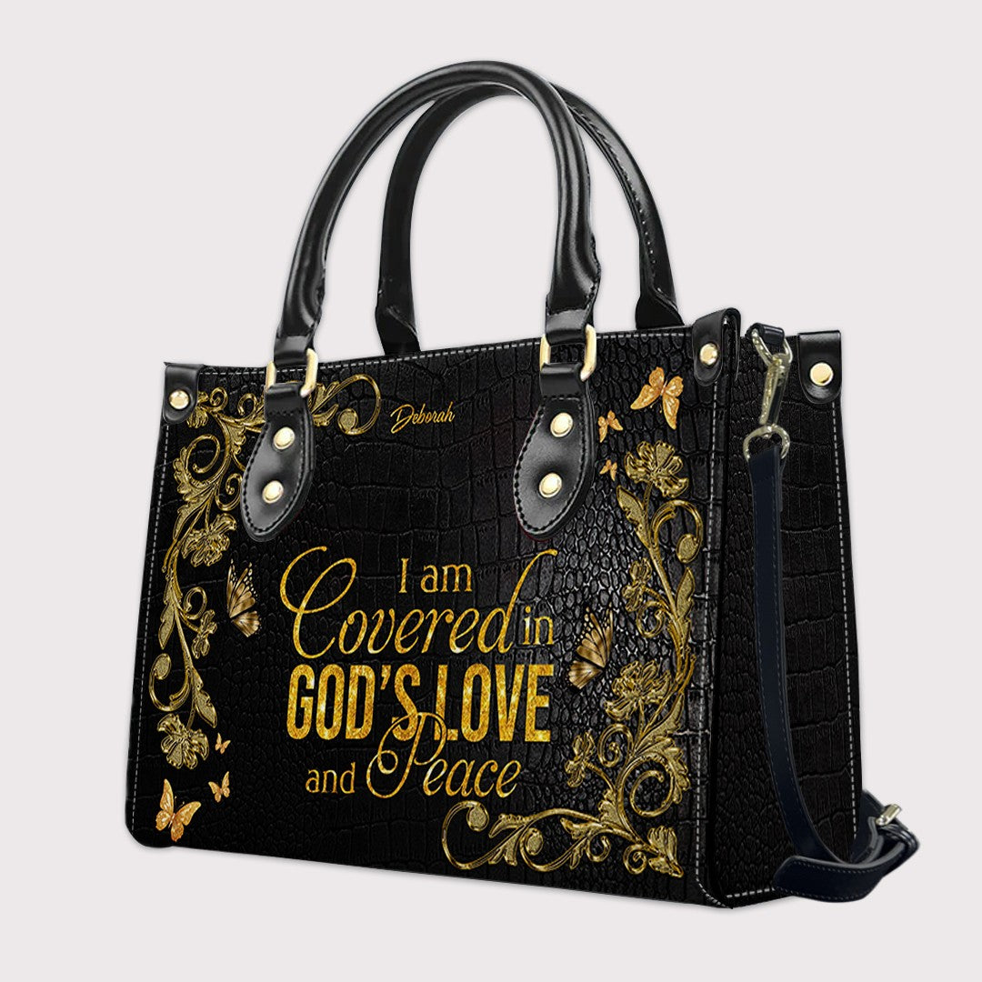 Handbags - Christian Affirmation Leather Handbag for Women – Faith-Based Bible Verse Purse – Inspirational Gift for Moms - CABLTB01062125