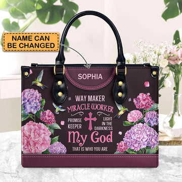 Way Maker Miracle Worker Hummingbird, Handbag Design, Monogram Leather Handbag, Gifts for Women, CABLTB02271223.