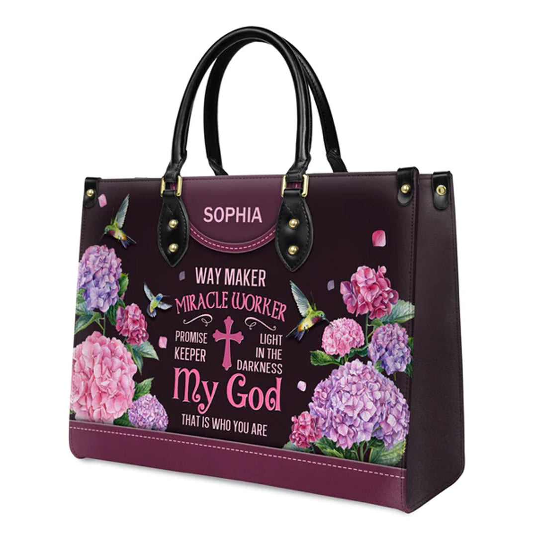 Way Maker Miracle Worker Hummingbird, Handbag Design, Monogram Leather Handbag, Gifts for Women, CABLTB02271223.