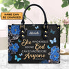 She Who Kneels Before God Romans 8 31, Handbag Design, Monogram Leather Handbag, Gifts for Women, CABLTB01271223.