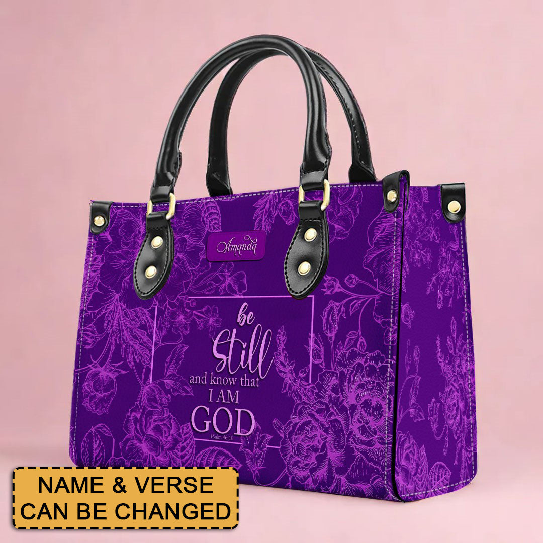 Handbag - Personalized Leather Handbag - Custom Verse Christian Bag - Custom Color bags - CABLTHB01010624.