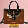 Personalized Leather Handbag - Bee Kind Bee Wild Bee Humble Bee Strong Bee You Tiful - CABLTHB01180524.