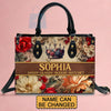 Custom Monogrammed Leather Handbag – Signature Elegance - CABLTHB01070424.