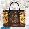 I Know The Plans I Have For You Jeremiah 29 11 Leather Handbag, Sunflower Butterfly Leather Handbag, Gifts for Women, CABLTB01241023.