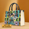 Proud Dog Mom' Pop Art Leather Handbag - CABLTHB08300324.
