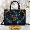 She is Clothed with Strength and Dignity - Elegant Music - Christian Leather Handbag with Bible Verse – - CAB01022225