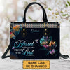  Blessed Is The One Who Trusts In The Lord Jeremiah 17:7 - Personalized Leather Handbag - CABLTB01120225