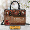 Personalized Leather Handbag – Uncover the sacred meaning of your name - The Perfect Gift for Christian Moms – - CAB014225