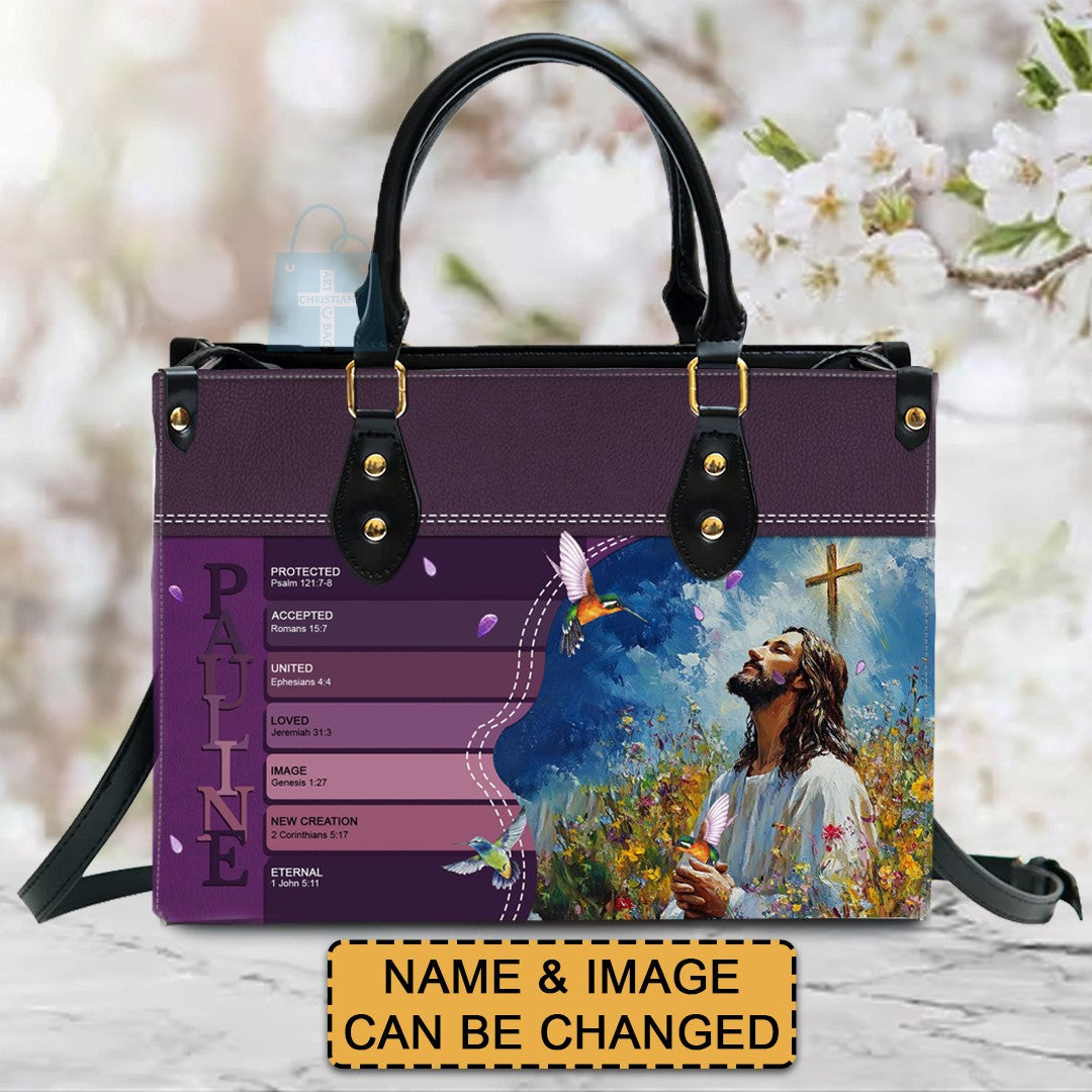  Uncover the sacred meaning of your name - Personalized Leather Handbag - CABLTB0113225