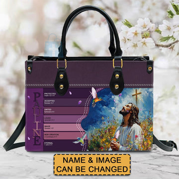 Uncover the sacred meaning of your name - Personalized Leather Handbag - CABLTB0113225