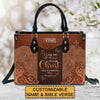Personalized Leather Handbags – A Statement of Faith & Strength, Handbag Design, Monogram Leather Handbag, Gifts for Women, CABLTB012425