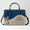 Custom Christian Leather Handbag – Personalized Name, Color & Bible Verse |