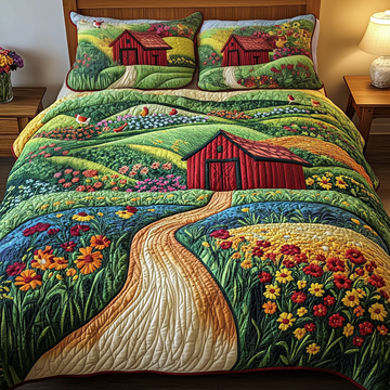 Country Charm 3-Piece Quilted Bedding Set NCU0VH3863