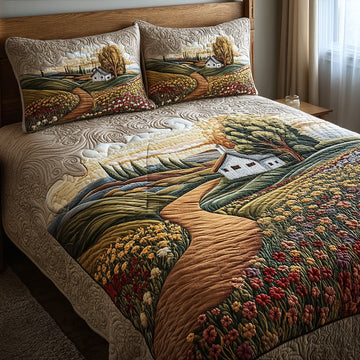 Country Sunlight 3-Piece Quilted Bedding Set NCU0DV6331