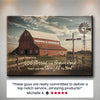 Uni Couple Barn Premium Custom Personalized Name Canvas
