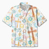 UniJames Cross Fish Dove Christian Hawaiian Shirt