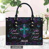 God Is Within Her She Will Not Fail Psalm 46 5 Mandala Leather Handbag, Handbag Design, Personalized Leather Handbag, Gifts for Women, CABLTB0103123.