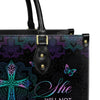 God Is Within Her She Will Not Fail Psalm 46 5 Mandala Leather Handbag, Handbag Design, Personalized Leather Handbag, Gifts for Women, CABLTB0103123.