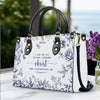 Personalized Leather Handbag with Bible Verse – Custom Christian Purse by