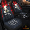 Uni Customized Name Holstein Jean Overalls Pattern Car Seat Covers (2Pcs)