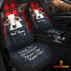 Uni Customized Name Brahman Jean Overalls Pattern Car Seat Covers (2Pcs)