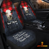 Uni Customized Name Black Baldy Jean Overalls Pattern Car Seat Covers (2Pcs)