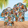 UniJames Colorful Leaf Pattern Hawaiian Shirt (14 Styles)