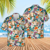UniJames Colorful Leaf Pattern Hawaiian Shirt (14 Styles)