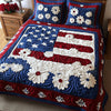 Daisy Dreams Americana 3-Piece Quilted Bedding Set NCU0PT3703