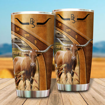 Uni Texas Longhorn Customized Name 3D Tumbler for  Krystal Moe