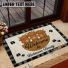 Uni Personalized Three Cows Family Welcome Doormat (10 Cattle Breeds)