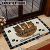 Uni Personalized Three Cows Family Welcome Doormat (10 Cattle Breeds)