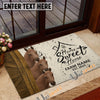 Uni Personalized Three Cows Home Sweet Home Doormat (10 Cattle Breeds)