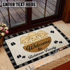 Uni Personalized Three Cows Family Welcome Doormat (10 Cattle Breeds)