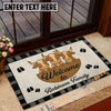 Uni Personalized Three Cows Family Welcome Doormat (10 Cattle Breeds)
