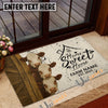 Uni Personalized Three Cows Home Sweet Home Doormat (10 Cattle Breeds)