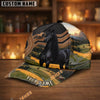 Unijames Personalized  Horse Ranch Landscape Leather Style Cap