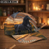 Unijames Personalized Sunset Zipper Horse Portrait Cap