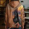 UniJames Personalized Love Horse Desert Canyon Western 3D Hoodie