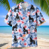 Unijames Floral Friesian Horse Lover Hawaiian Shirt