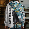 Unijames Personalized Friesian Horse Camouflage Hoodie