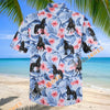 Unijames Floral Friesian Horse Lover Hawaiian Shirt