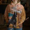 Unijames Personalized Friesian Horse Farm Texture Hoodie