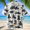 Unijames Cute Cartoon Friesian Horse Neigh Pattern Hawaiian Shirt
