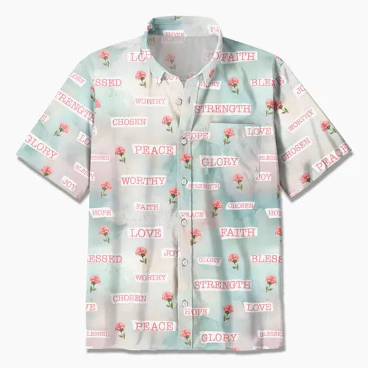 UniJames Faith Hope Love Flower Christian Hawaiian Shirt