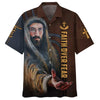 UniJames Faith Over Fear Hawaiian Shirt - His Hand Is Stretched Out Hawaiian Shirts - Christian Hawaiian Shirt - Hawaiian Summer Shirts