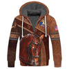 Uni American Brown Horse 2 Leather Pattern Custom Name 3D Shirts