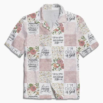 UniJames Floral Bible Verse Christian Hawaiian Shirt
